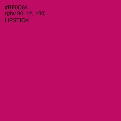 #BE0C64 - Lipstick Color Image