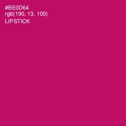 #BE0D64 - Lipstick Color Image