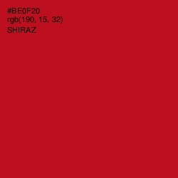 #BE0F20 - Shiraz Color Image