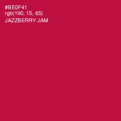 #BE0F41 - Jazzberry Jam Color Image