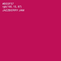 #BE0F57 - Jazzberry Jam Color Image