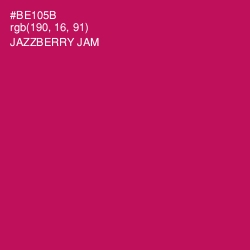 #BE105B - Jazzberry Jam Color Image