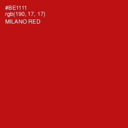 #BE1111 - Milano Red Color Image
