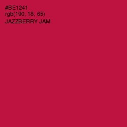 #BE1241 - Jazzberry Jam Color Image