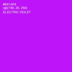 #BE14FA - Electric Violet Color Image