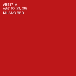 #BE171A - Milano Red Color Image