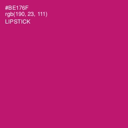 #BE176F - Lipstick Color Image