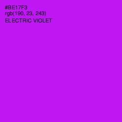 #BE17F3 - Electric Violet Color Image