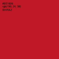 #BE1826 - Shiraz Color Image