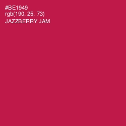 #BE1949 - Jazzberry Jam Color Image