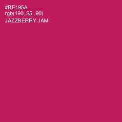 #BE195A - Jazzberry Jam Color Image
