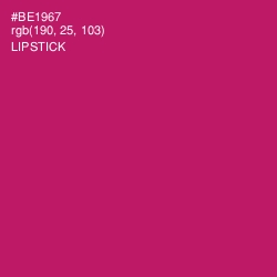 #BE1967 - Lipstick Color Image