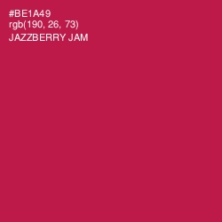 #BE1A49 - Jazzberry Jam Color Image