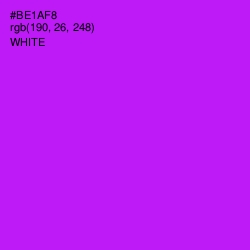 #BE1AF8 - Electric Violet Color Image