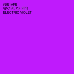 #BE1AFB - Electric Violet Color Image