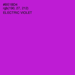 #BE1BD4 - Electric Violet Color Image