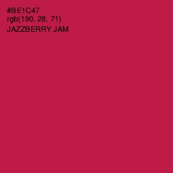 #BE1C47 - Jazzberry Jam Color Image