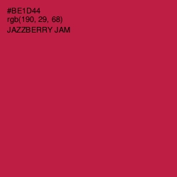 #BE1D44 - Jazzberry Jam Color Image