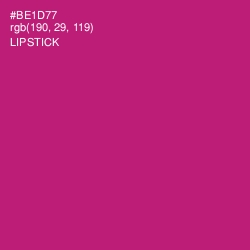 #BE1D77 - Lipstick Color Image