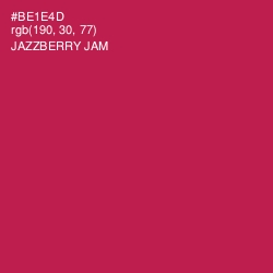 #BE1E4D - Jazzberry Jam Color Image