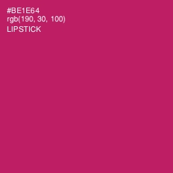 #BE1E64 - Lipstick Color Image
