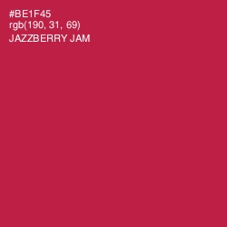 #BE1F45 - Jazzberry Jam Color Image