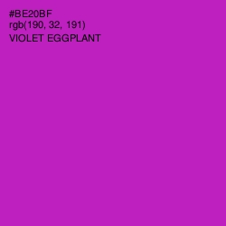 #BE20BF - Violet Eggplant Color Image