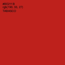 #BE211B - Tabasco Color Image