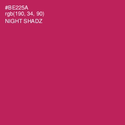 #BE225A - Night Shadz Color Image