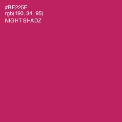 #BE225F - Night Shadz Color Image