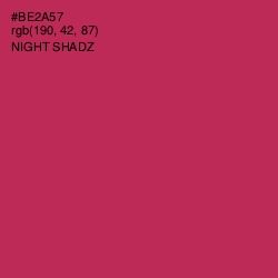 #BE2A57 - Night Shadz Color Image