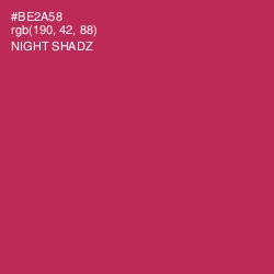 #BE2A58 - Night Shadz Color Image