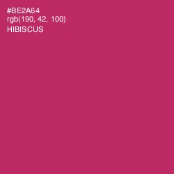 #BE2A64 - Hibiscus Color Image
