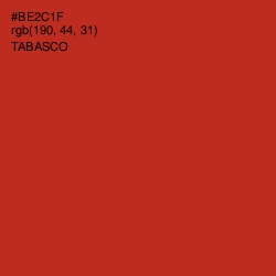 #BE2C1F - Tabasco Color Image