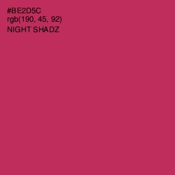 #BE2D5C - Night Shadz Color Image