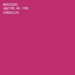 #BE2D6D - Hibiscus Color Image