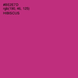 #BE2E7D - Hibiscus Color Image