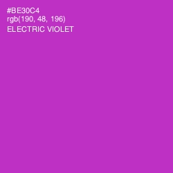 #BE30C4 - Electric Violet Color Image