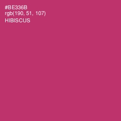#BE336B - Hibiscus Color Image