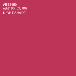 #BE3459 - Night Shadz Color Image