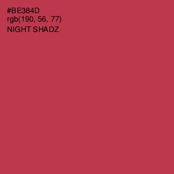 #BE384D - Night Shadz Color Image