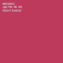 #BE3A5C - Night Shadz Color Image