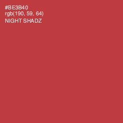 #BE3B40 - Night Shadz Color Image