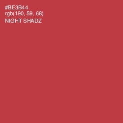 #BE3B44 - Night Shadz Color Image