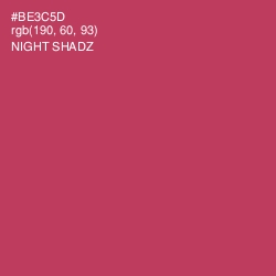 #BE3C5D - Night Shadz Color Image