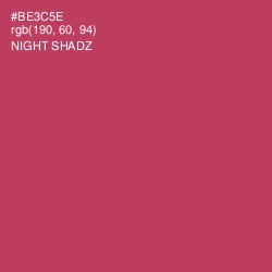 #BE3C5E - Night Shadz Color Image