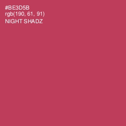 #BE3D5B - Night Shadz Color Image
