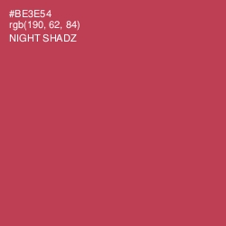 #BE3E54 - Night Shadz Color Image