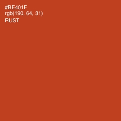 #BE401F - Rust Color Image
