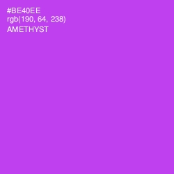 #BE40EE - Amethyst Color Image